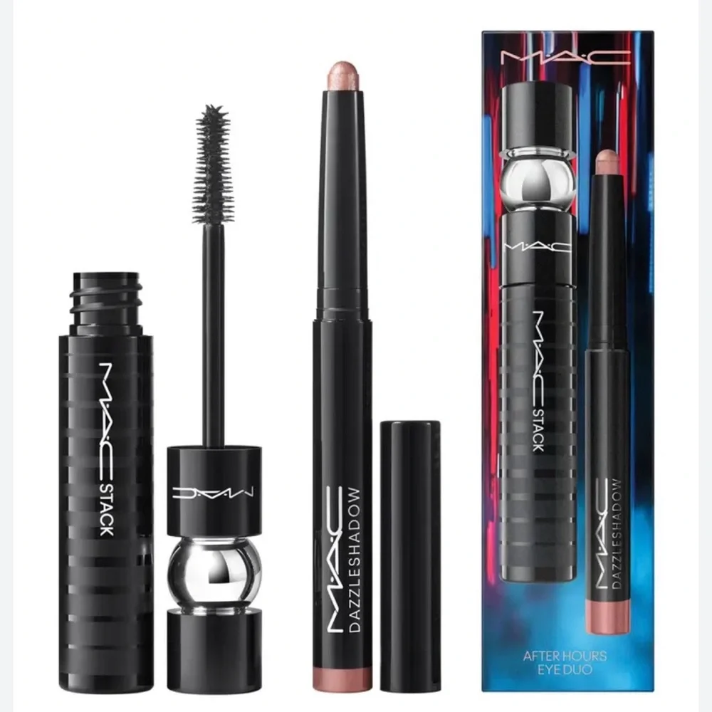 MAC After Hours Eye Duo Black Stack Mascara & Dazzleshadow in Subliminal Spark!